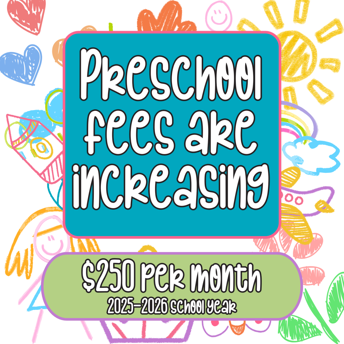 Preschool fees increasing